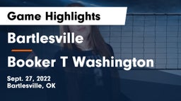 Bartlesville  vs Booker T Washington  Game Highlights - Sept. 27, 2022