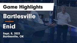 Bartlesville  vs Enid  Game Highlights - Sept. 8, 2023