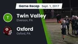 Recap: Twin Valley  vs. Oxford  2017