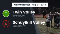 Recap: Twin Valley  vs. Schuylkill Valley  2018