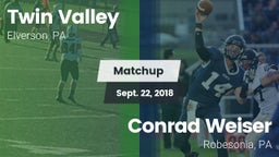 Matchup: Twin Valley vs. Conrad Weiser  2018