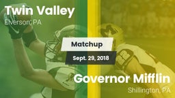 Matchup: Twin Valley vs. Governor Mifflin  2018