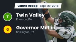 Recap: Twin Valley  vs. Governor Mifflin  2018