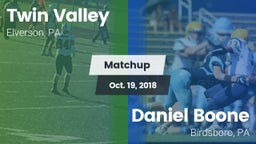 Matchup: Twin Valley vs. Daniel Boone  2018