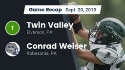 Recap: Twin Valley  vs. Conrad Weiser  2019