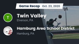 Recap: Twin Valley  vs. Hamburg Area School District 2020