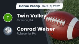 Recap: Twin Valley  vs. Conrad Weiser  2022