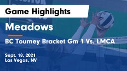 Meadows  vs BC Tourney Bracket Gm 1 Vs. LMCA Game Highlights - Sept. 18, 2021