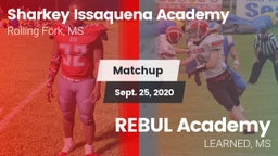 Matchup: Sharkey Issaquena Ac vs. REBUL Academy 2020