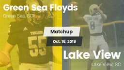 Matchup: Green Sea Floyds vs. Lake View  2019