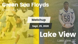 Matchup: Green Sea Floyds vs. Lake View  2020