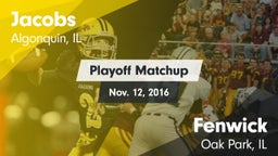 Matchup: Jacobs vs. Fenwick  2016