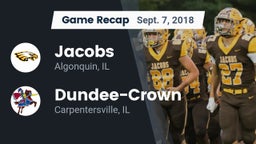 Recap: Jacobs  vs. Dundee-Crown  2018