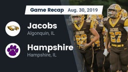 Recap: Jacobs  vs. Hampshire  2019