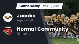 Recap: Jacobs  vs. Normal Community  2021