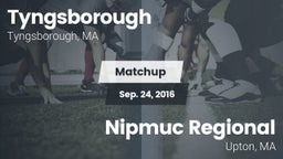 Matchup: Tyngsborough High vs. Nipmuc Regional  2016