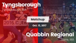 Matchup: Tyngsborough High vs. Quabbin Regional  2017