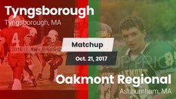 Matchup: Tyngsborough High vs. Oakmont Regional  2017