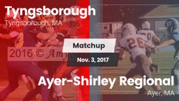 Matchup: Tyngsborough High vs. Ayer-Shirley Regional  2017