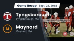 Recap: Tyngsborough  vs. Maynard  2018