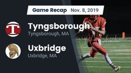 Recap: Tyngsborough  vs. Uxbridge  2019