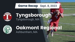 Recap: Tyngsborough  vs. Oakmont Regional  2023