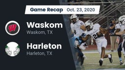 Recap: Waskom  vs. Harleton  2020