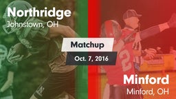 Matchup: Northridge vs. Minford  2016