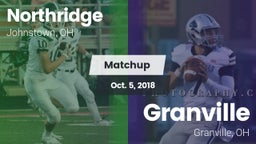 Matchup: Northridge vs. Granville  2018