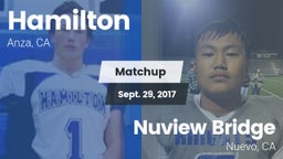 Matchup: Hamilton vs. Nuview Bridge  2016