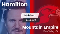 Matchup: Hamilton vs. Mountain Empire  2017