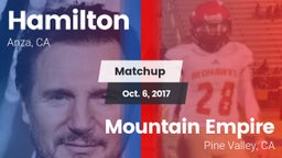 Matchup: Hamilton vs. Mountain Empire  2016