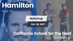 Matchup: Hamilton vs. California School for the Deaf 2016