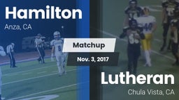Matchup: Hamilton vs. Lutheran  2017