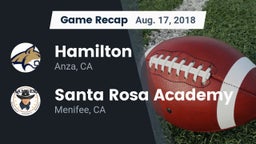 Recap: Hamilton  vs. Santa Rosa Academy 2018