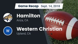 Recap: Hamilton  vs. Western Christian  2018