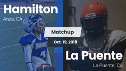 Matchup: Hamilton vs. La Puente  2018