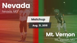 Matchup: Nevada vs. Mt. Vernon  2018