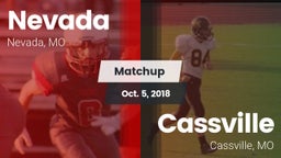 Matchup: Nevada vs. Cassville  2018