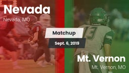 Matchup: Nevada vs. Mt. Vernon  2019