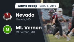 Recap: Nevada  vs. Mt. Vernon  2019