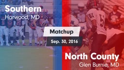Matchup: Southern vs. North County  2016