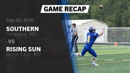 Recap: Southern  vs. Rising Sun  2016