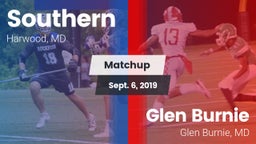 Matchup: Southern vs. Glen Burnie  2019