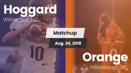 Matchup: Hoggard vs. Orange  2018