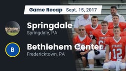 Recap: Springdale  vs. Bethlehem Center  2017