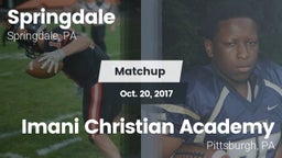 Matchup: Springdale vs. Imani Christian Academy  2017