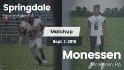 Matchup: Springdale vs. Monessen  2018