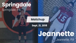 Matchup: Springdale vs. Jeannette  2018