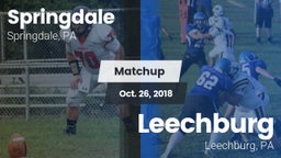 Matchup: Springdale vs. Leechburg  2018